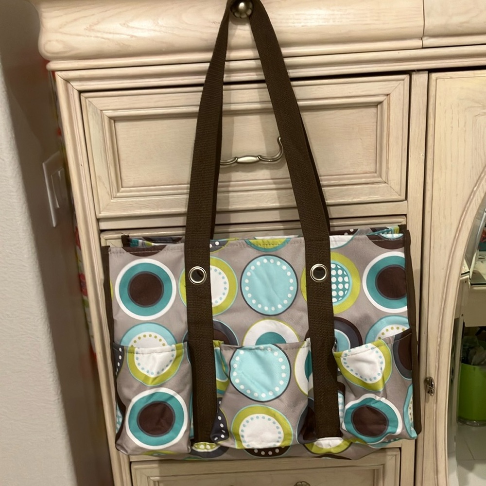 Thirsty One Travel Bag Turquoise and Brown